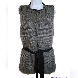 By Artisan Faux Fur Vest Size M